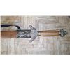 Image 3 : METAL ENGRAVED SWORD W/SHEATH, 30" BLADE