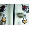 Image 1 : NATURAL 26.50 CTW GARNET AND CITRINE EARRING .925 STERL