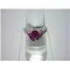 Image 1 : NATURAL 11.75 CTW RUBY RING .925 STERLING SILVER