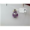Image 1 : 14.25 CTW AMETHYST PENDANT .925 STERLING SILVER