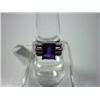 Image 1 : NATURAL 25.25 CTW  AMETHYST RING .925 STERLING SILVER
