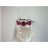 Image 1 : NATURAL 10.75 CTW RUBY AND DIAMOND RING .925 STERLING S