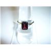 Image 1 : 11.00 CTW GARNET RING .925 STERLING SILVER