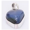 Image 1 : NATURAL 35.70 CTW CALCEDONIA PENDANT  .925 STERLING SIL