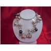 Image 1 : NATURAL 60.00 CTW WHITE-BLLACK-PEACH PEARL VINE BRACELE