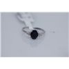 Image 1 : 10.72 CTW SAPPHIRE AND DIAMOND RING .925 STERLING SILVE
