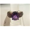Image 1 : NATURAL 38.00 CTW AMETHYST AND R.LITE RING .925 STERLIN