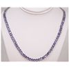 Image 1 : NATURAL 43.00 CTW TANZANITE OVAL NECKLACE 14 K GOLD