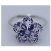 Image 1 : 13.26 CTW TANZANITE RING .925 STERLING SILVER