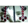 Image 1 : NATURAL 43.00 CTW GARNET EARRING .925 STERLING SILVER