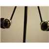 Image 1 : 18.75 CTW BLACK STAR EARRING .925 STERLING SILVER