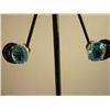 Image 1 : 16.25 CTW BLUE TOPAZ EARRING .925 STERLING SILVER