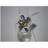 Image 1 : 15.75 CTW CITRINE AND BLUE TOPAZ RING .925 STERLING SIL
