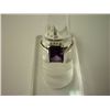 Image 1 : 26.75 CTW AMETHYST RING .925 STERLING SILVER