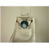 Image 1 : 16.50 CTW BLUE TOPAZ RING .925 STERLING SILVER