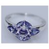 Image 1 : 14.45 CTW TANZANITE RING .925 STERLING SILVER