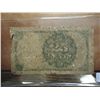 Image 2 : 25 CENT US FRACTIONAL CURRENCY WELL USED
