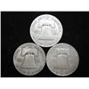Image 2 : 1949-D,54-D & 60-D FRANKLIN HALF DOLLARS