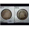 Image 1 : 1853 & 75 SEATED LIBERTY QUARTERS