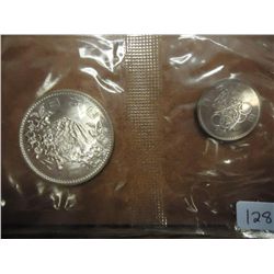 1964 JAPANESE 100 & 1000 YENS (UNC) OLYMPICS