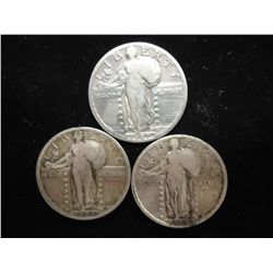 1925,27 & 28 STANDING LIBERTY QUARTERS