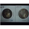 Image 1 : 1907-D & 07-O BARBER HALF DOLLARS
