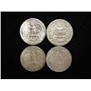 Image 2 : 4 WASHINGTON SILVER QUARTERS