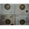 Image 1 : 1913,1915,15 & 16 BARBER DIMES