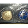 Image 2 : 1972-S IKE SILVER DOLLAR (UNC) (BLUE PACK)