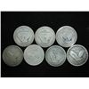 Image 2 : BUY YOUR SILVER NOW 7 DATELESS STANDING LIB 1/4'S