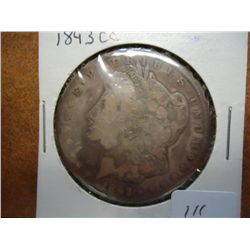 1893-CC MORGAN SILVER DOLLAR (BETTER DATE)