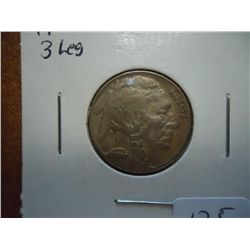 1937-D THREE LEGGED BUFFALO NICKEL (KEY DATE) (EF)