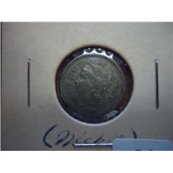 1865 THREE CENT PIECE (NICKEL)
