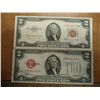 Image 1 : 1928-D & 53-B $2 US NOTES RED SEALS