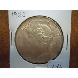 1923 PEACE SILVER DOLLAR