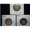 Image 1 : 1854,76 & 91 SEATED LIBERTY DIMES