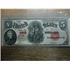 Image 1 : 1907 $5 WOOD CHOPPER US NOTE