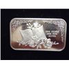 Image 1 : 1 TROY OZ .999 FINE SILVER INGOT MOTHERS DAY 1973