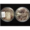 Image 2 : 2-2005 UKRAINE HRYVEN AIRCRAFT COINS PROOF