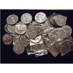 28 JEFFERSON NICKELS 1950'S-70'S MOSTLY UNCS