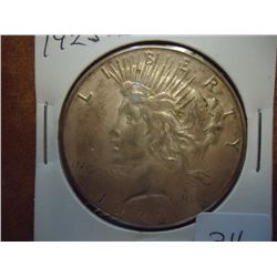 1923-S PEACE SILVER DOLLAR