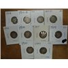 Image 1 : 10 ASSORTED BARBER DIMES 1897-1914