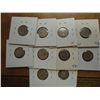 Image 2 : 10 ASSORTED BARBER DIMES 1897-1914