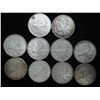 Image 1 : 10 ASSORTED 1960'S CANADA SILVER 25 CENTS