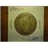 Image 1 : 1901-S BARBER HALF DOLLAR