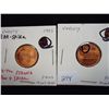 Image 1 : ERROR 2-1995 BAR & SPIKE LINCOLN CENTS (UNC)