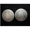 Image 1 : 2-1891 SEATED LIBERTY QUARTERS