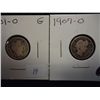 Image 1 : 1901-O & 07-O BARBER DIMES