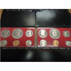 1975 & 76 US PROOF SETS (WITH BOXES)