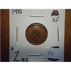 1915 LINCOLN CENT (EXTRA FINE)